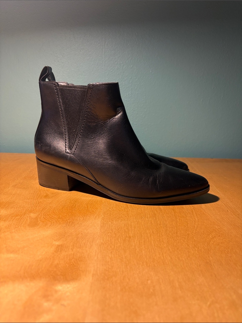 Cole Haan Black Leather Ankle Booties